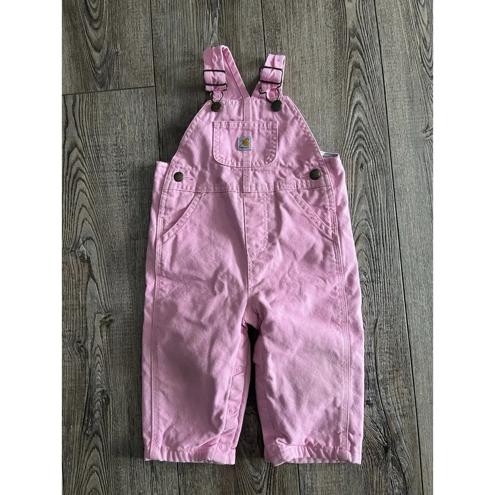 Carhartt Bibs Girls Size 12 Months Lined